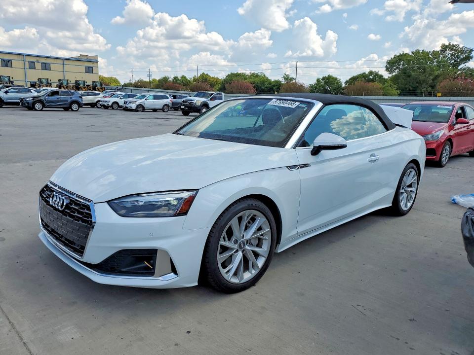 2021 Audi A5 VIN WAU2AGF56MN001175 — COPART salvage auction photo