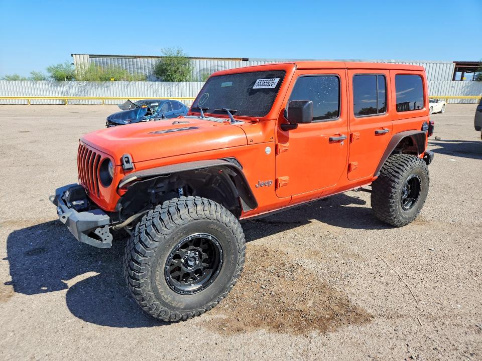 2019 Jeep Wrangler / VIN 1C4HJXEG6KW575511 — COPART salvage auction photo