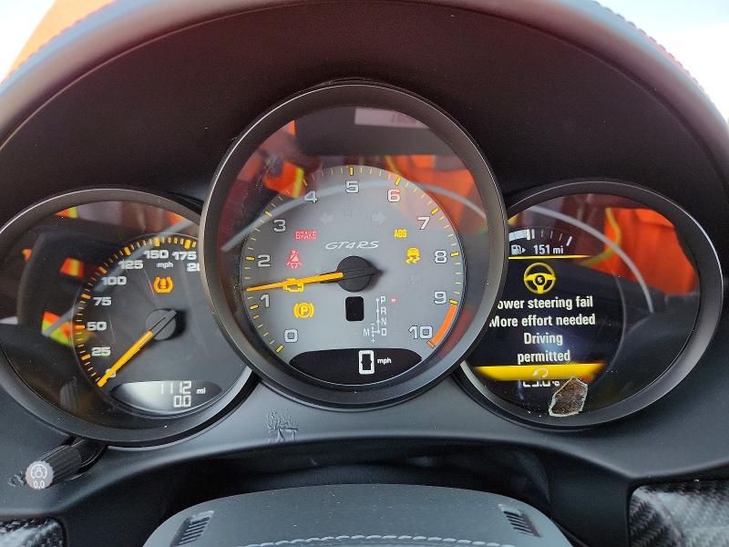 2025 Porsche Cayman VIN WP0AE2A89SK272107 COPART salvage auction — MECHANICAL, CT - DIS/DLR/EXP ONLY SALVAGE TITLE (P), sold $88,000 on 2026-10-08 (photo 9)