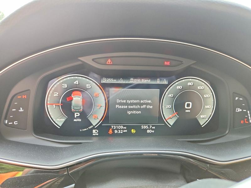 2021 Audi Q7 VIN WA1LXAF72MD014672 COPART salvage auction — REAR END, Md - Cert Of Salvage > 75% Damage, sold $13,500 on 2026-09-04 (photo 9)