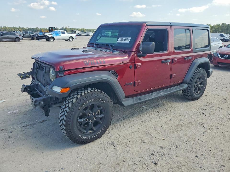 2021 Jeep Wrangler / VIN 1C4HJXDG7MW609881 — COPART salvage auction photo