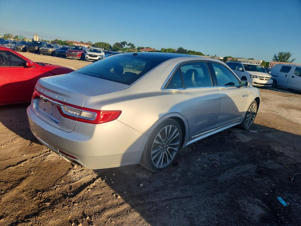 2017 Lincoln Continental VIN 1LN6L9NP3H5608066 COPART salvage auction — FRONT END, FL - CERT OF TITLE SLVG REBUILDABLE, sold $4,750 on 2026-10-06 (photo 3)