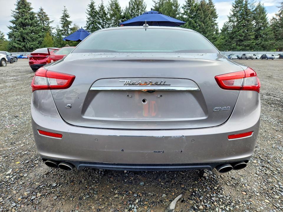 2016 Maserati Ghibli VIN ZAM57RSA2G1176222 COPART salvage auction — FRONT END, OK - CERTIFICATE OF TITLE, sold $1,300 on 2026-09-22 (photo 6)
