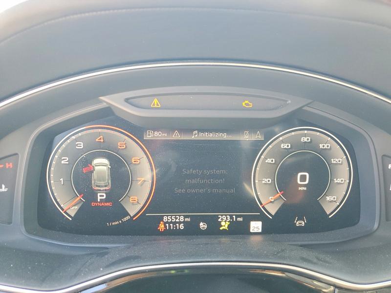 2019 Audi Q8 VIN WA1FVAF17KD022150 COPART salvage auction — FRONT END, Ca - Salvage Certificate, sold $7,500 on 2026-09-30 (photo 9)