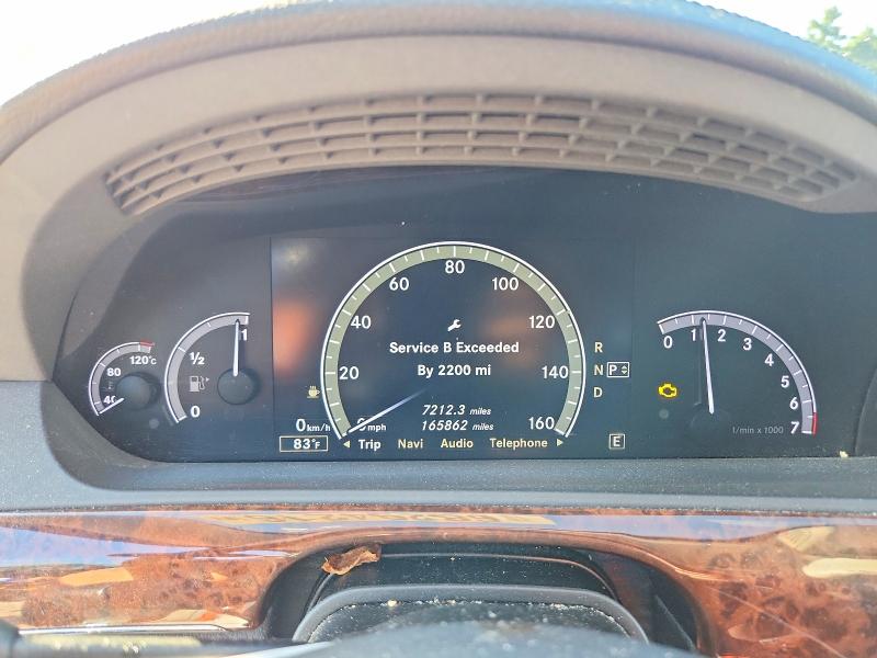 2013 Mercedes-Benz S-Class VIN WDDNG9EB2DA524661 COPART salvage auction — FRONT END, Ma - Cert Of Title-Reconstrctd Coll, sold $1,400 on 2026-09-28 (photo 9)