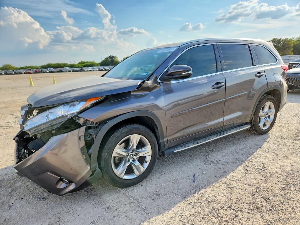 2017 Toyota Highlander VIN 5TDYZRFH1HS228110 — COPART salvage auction photo