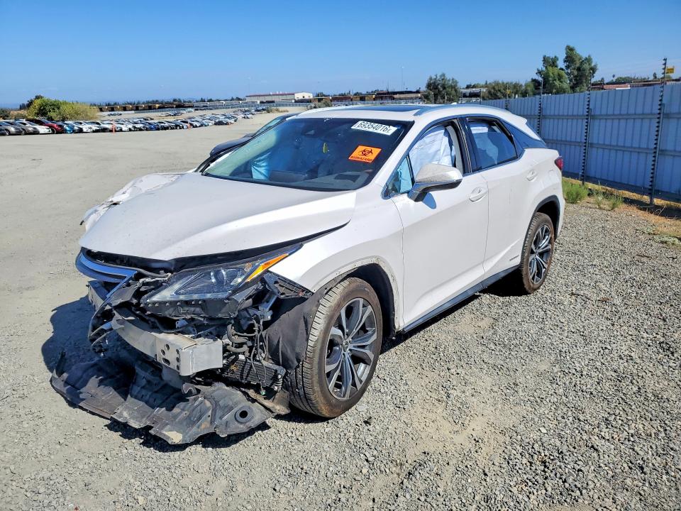 2018 Lexus Rx 450h VIN 2T2BGMCA4JC022490 — COPART salvage auction photo
