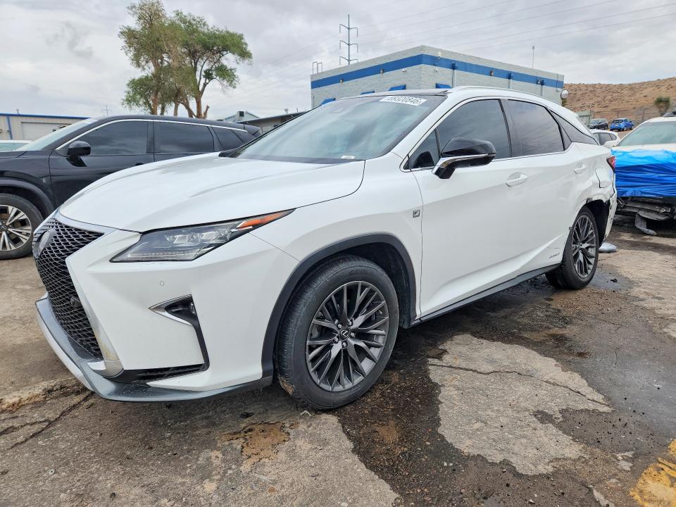 2016 Lexus Rx 450h VIN 2T2BGMCA6GC007417 — COPART salvage auction photo