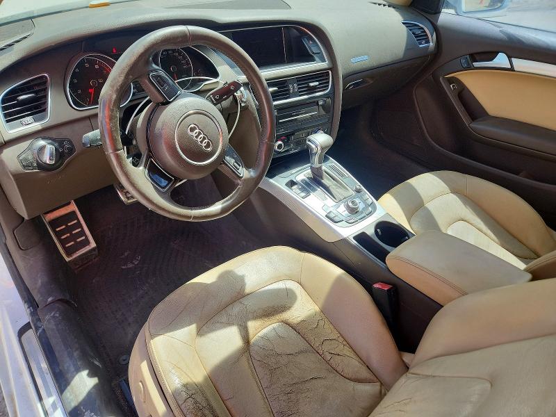 2013 Audi A5 VIN WAULFAFR2DA002370 COPART salvage auction — WATER/FLOOD, Salvage Title, sold $300 on 2026-10-20 (photo 8)