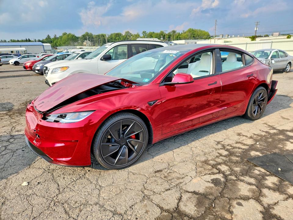 2026 Tesla Model 3 VIN 5YJ3E1ET8TF212299 COPART salvage auction — FRONT END, PA - CERTIFICATE OF SALVAGE, sold $20,700 on 2026-09-18 (photo 1)