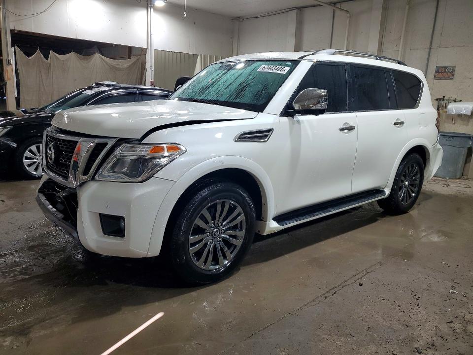 2019 Nissan Armada VIN JN8AY2NE3K9755871 — COPART salvage auction photo