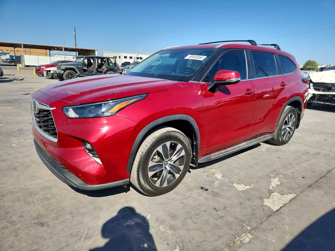 2023 Toyota Highlander VIN 5TDKDRAH9PS041773 — COPART salvage auction photo