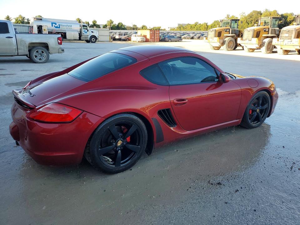 2008 Porsche Cayman VIN WP0AB29868U781873 COPART salvage auction — REAR END, TX - SALVAGE VEHICLE TITLE (P), sold $7,800 on 2026-09-18 (photo 3)