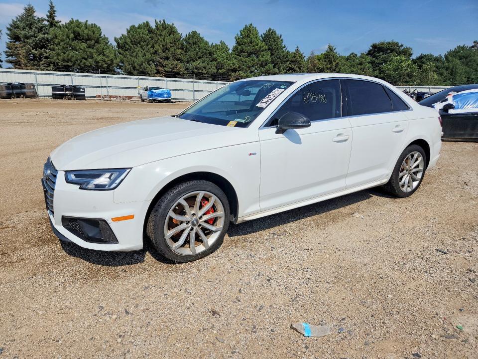 2019 Audi A4 VIN WAUENAF40KN005144 — COPART salvage auction photo