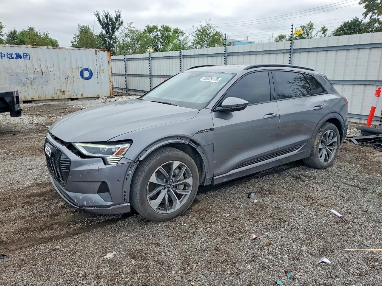 2021 Audi e-tron VIN WA1LABGE3MB018780 — COPART salvage auction photo