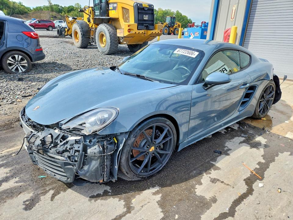 2017 Porsche Cayman VIN WP0AA2A86HS270870 — COPART salvage auction photo