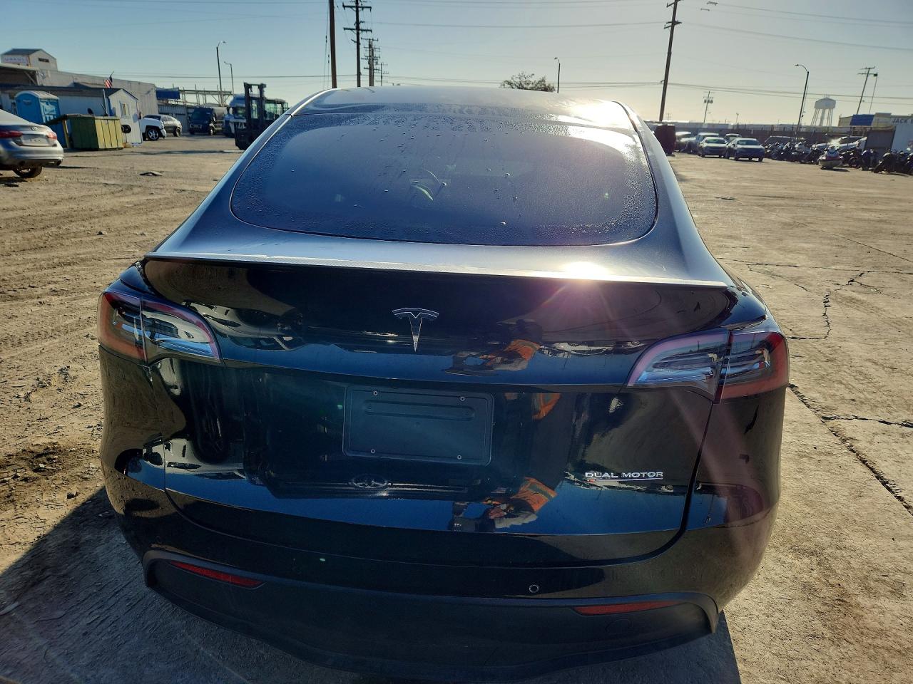 2022 Tesla Model y VIN 7SAYGDEF4NF490568 COPART salvage auction — Front End, CA - SALVAGE CERTIFICATE, sold $13,700 on 2026-09-17 (photo 6)