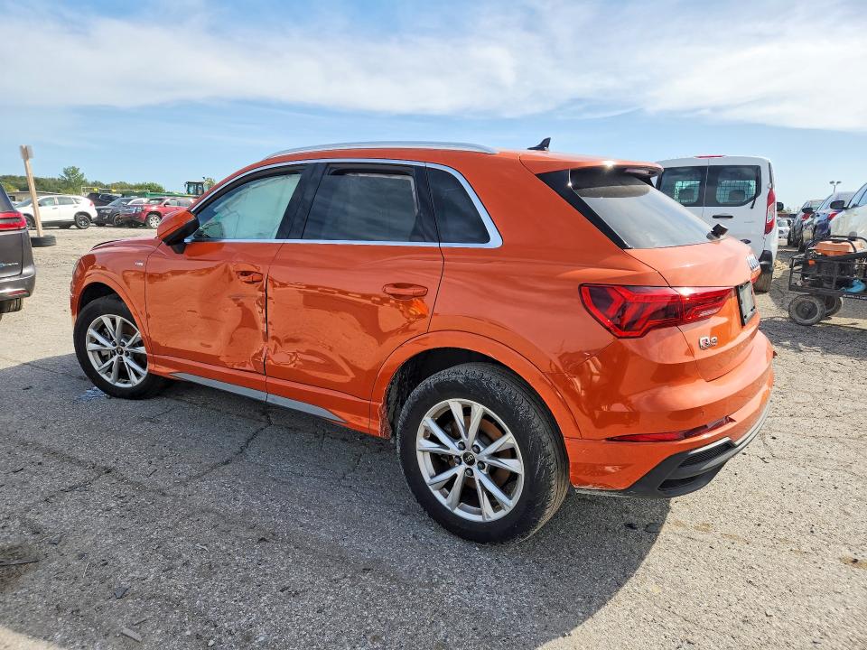 2025 Audi Q3 VIN WA1DECF38S1061562 COPART salvage auction — FRONT END, LA - CERTIFICATE OF TITLE (P), sold $11,600 on 2026-10-06 (photo 2)