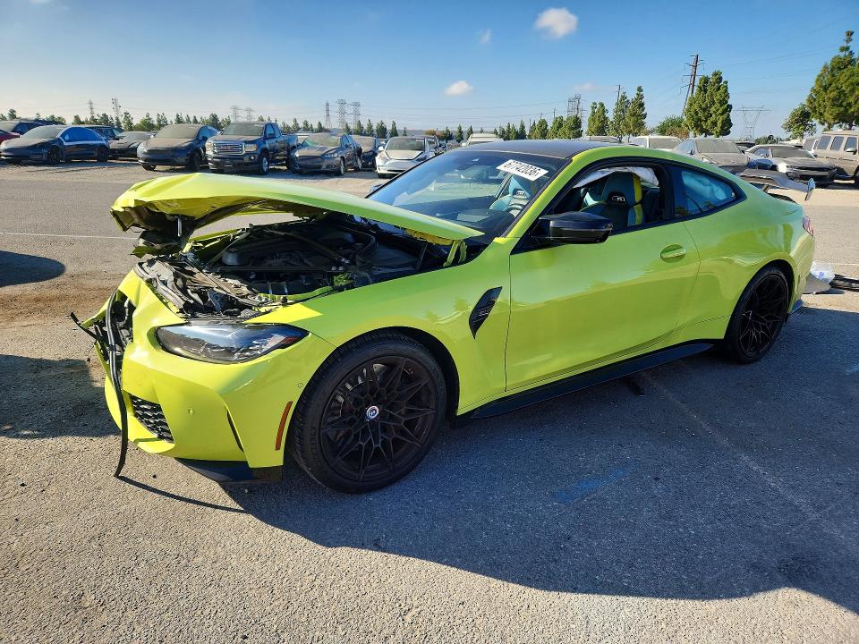 2022 BMW M4 VIN WBS33AZ04NCK65595 — COPART salvage auction photo