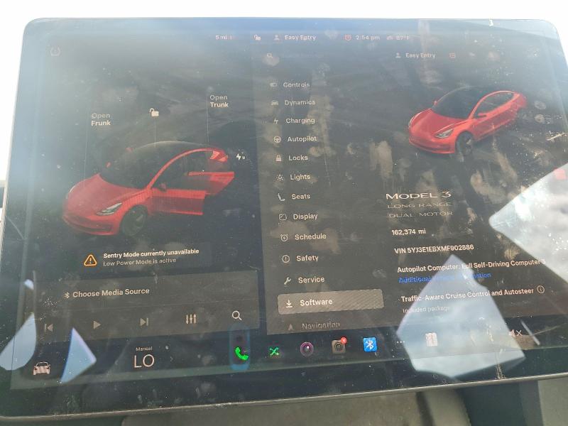 2021 Tesla Model 3 VIN 5YJ3E1EBXMF902886 COPART salvage auction — MINOR DENT/SCRATCHES, Salvage Title, sold $10,200 on 2026-10-13 (photo 9)