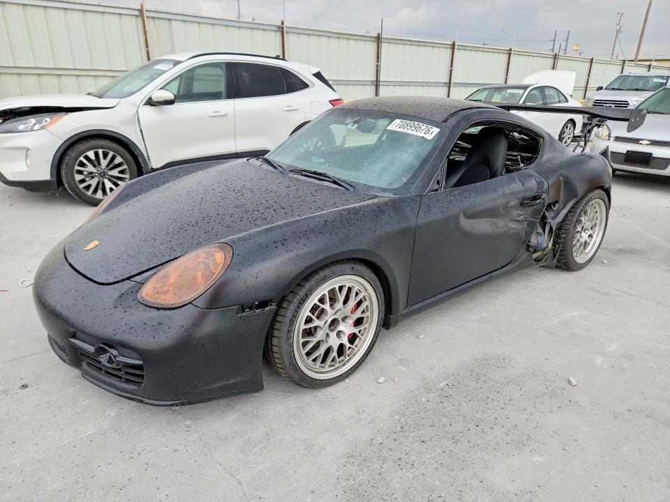 2007 Porsche Cayman VIN WP0AB29887U783509 — COPART salvage auction photo