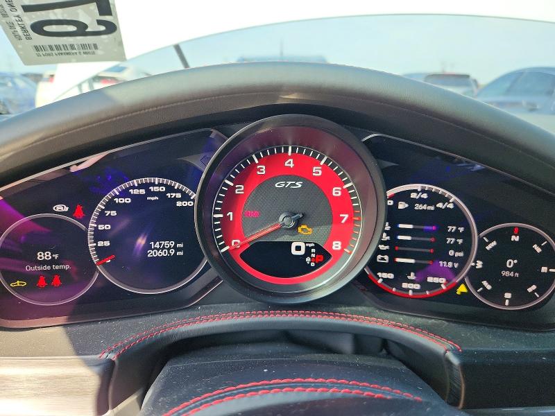 2022 Porsche Panamera VIN WP0AG2A74NL135480 COPART salvage auction — WATER/FLOOD, IL - SALVAGE CERT-FLOOD, sold $47,000 on 2026-09-29 (photo 9)