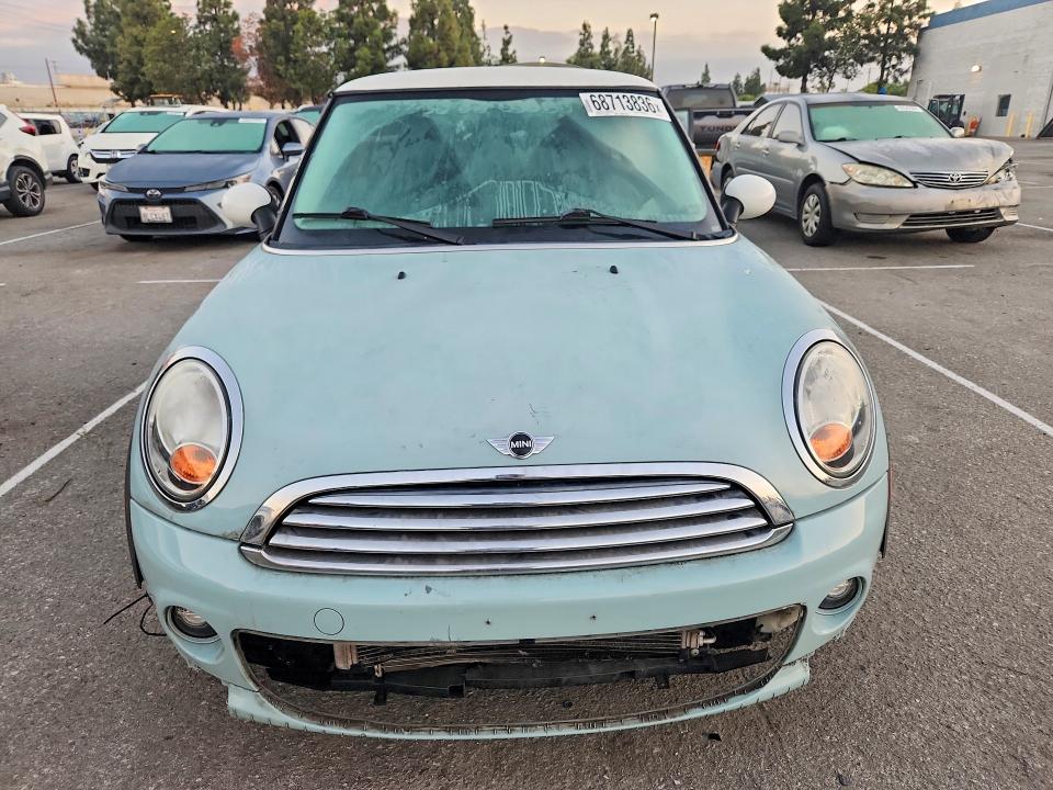 2012 Mini Cooper VIN WMWSU3C5XCT255793 COPART salvage auction — FRONT END, Ca - Salvage Certificate, sold $275 on 2026-10-08 (photo 6)