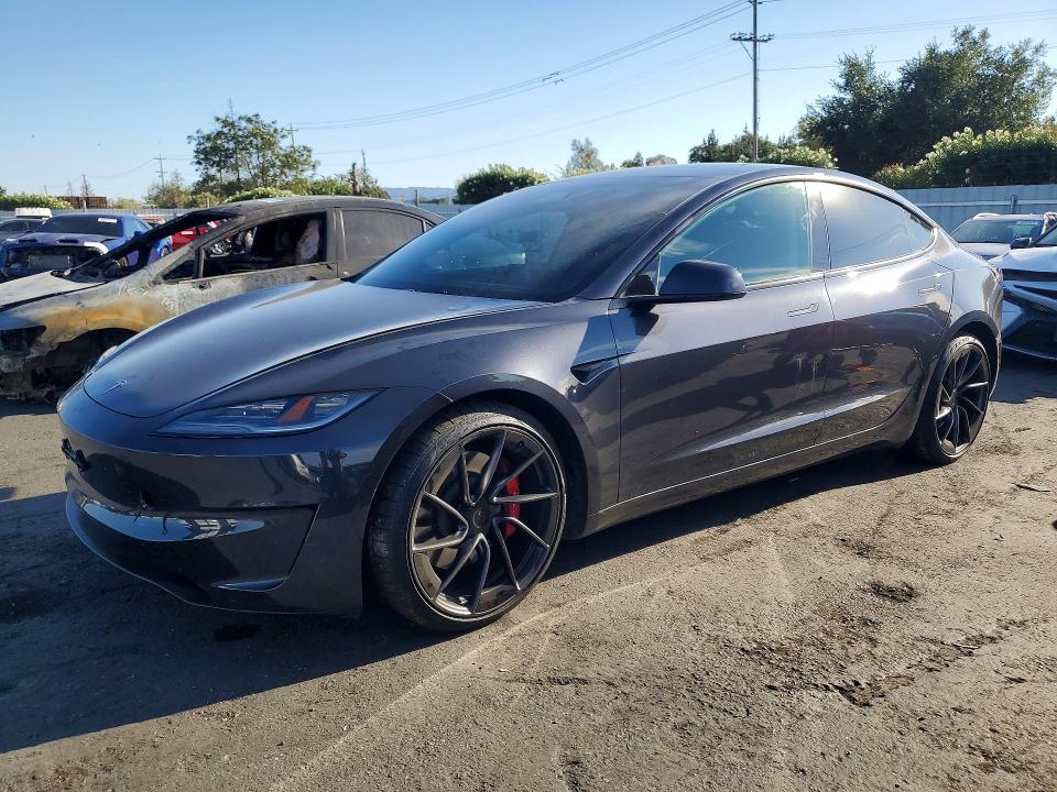 2024 Tesla Model 3 VIN 5YJ3E1ET7RF846826 — COPART salvage auction photo