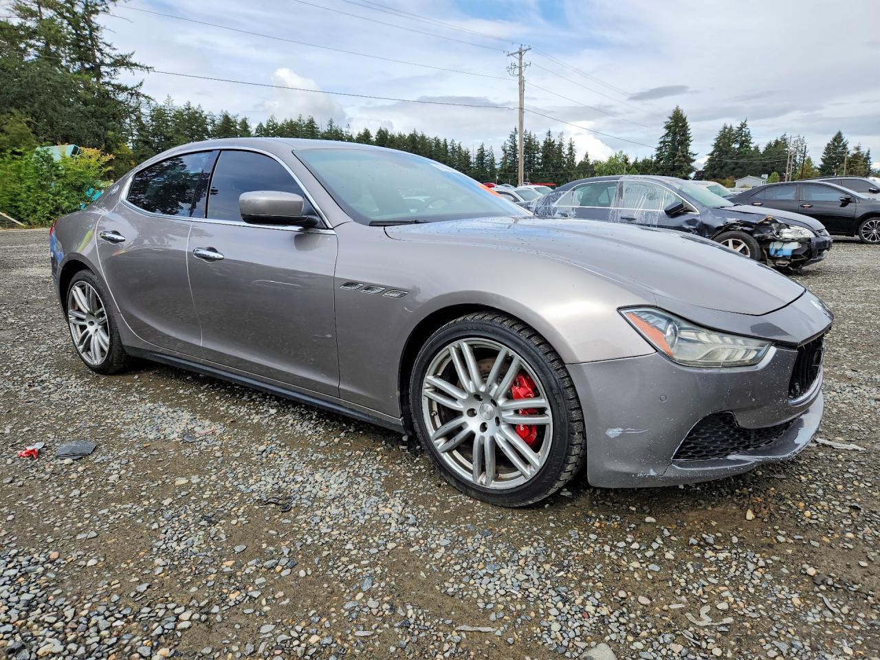 2016 Maserati Ghibli VIN ZAM57RSA2G1176222 COPART salvage auction — Front End, OK - CERTIFICATE OF TITLE, sold $4,450 on 2026-09-17 (photo 4)