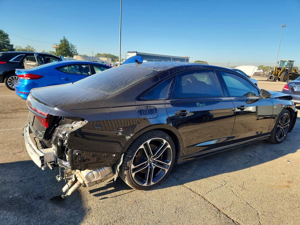 2025 Audi A8 VIN WAULDAF88SN012405 COPART salvage auction — REAR END, Oh - Cert Of Title-Salvage, sold $25,500 on 2026-10-07 (photo 3)