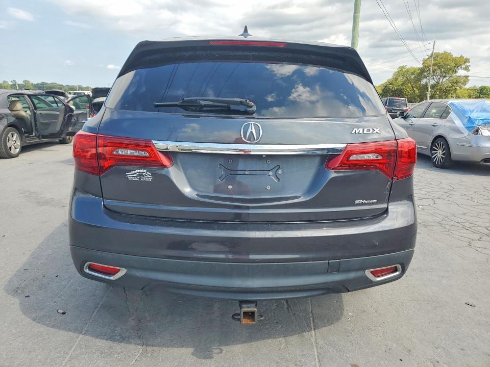 2014 Acura Mdx VIN 5FRYD4H22EB042634 COPART salvage auction — MECHANICAL, Tn - Certificate Of Title (P), sold $850 on 2026-10-01 (photo 6)