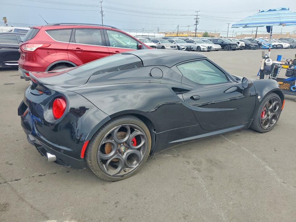 2015 Alfa romeo 4c VIN ZARBAAA40FM160416 COPART salvage auction — MECHANICAL, DV, sold $20,000 on 2026-09-30 (photo 3)