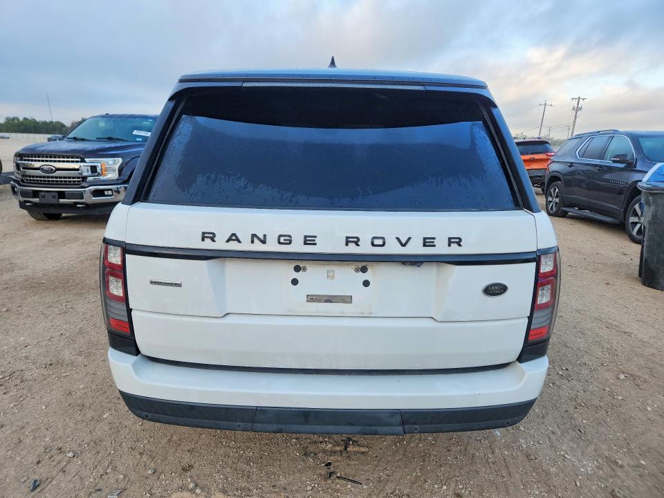 2017 Land rover RANGE ROVER VIN SALGS5FE4HA367703 COPART salvage auction — MINOR DENT/SCRATCHES, Tx - Certificate Of Title, sold $8,500 on 2026-10-27 (photo 6)