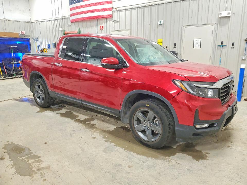 2022 Honda Ridgeline VIN 5FPYK3F70NB018162 COPART salvage auction — FRONT END, Wy - Cert Of Title-Salvage, sold $10,200 on 2026-10-07 (photo 4)