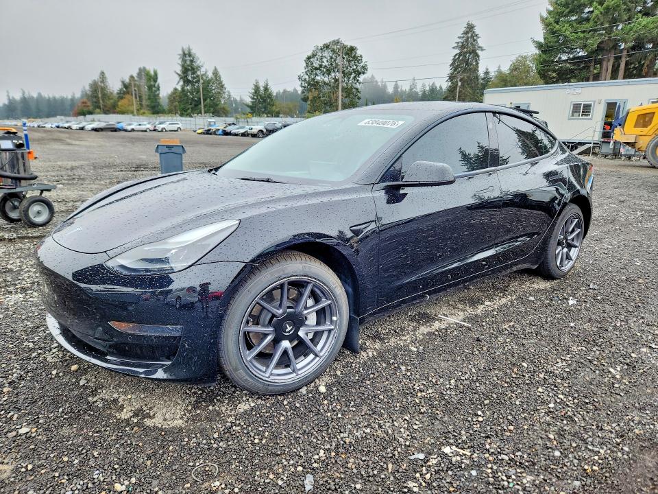 2022 Tesla Model 3 VIN 5YJ3E1EA8NF167298 — COPART salvage auction photo