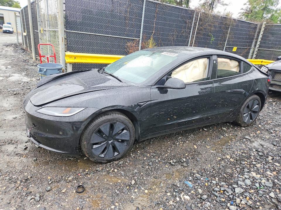 2025 Tesla Model 3 VIN 5YJ3E1EB2SF914673 — COPART salvage auction photo