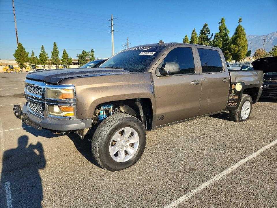 2014 Chevrolet Silverado 1500 VIN 3GCPCREC6EG228407 COPART salvage auction — REAR END, CA - SALVAGE CERTIFICATE, sold $825 on 2026-09-24 (photo 1)