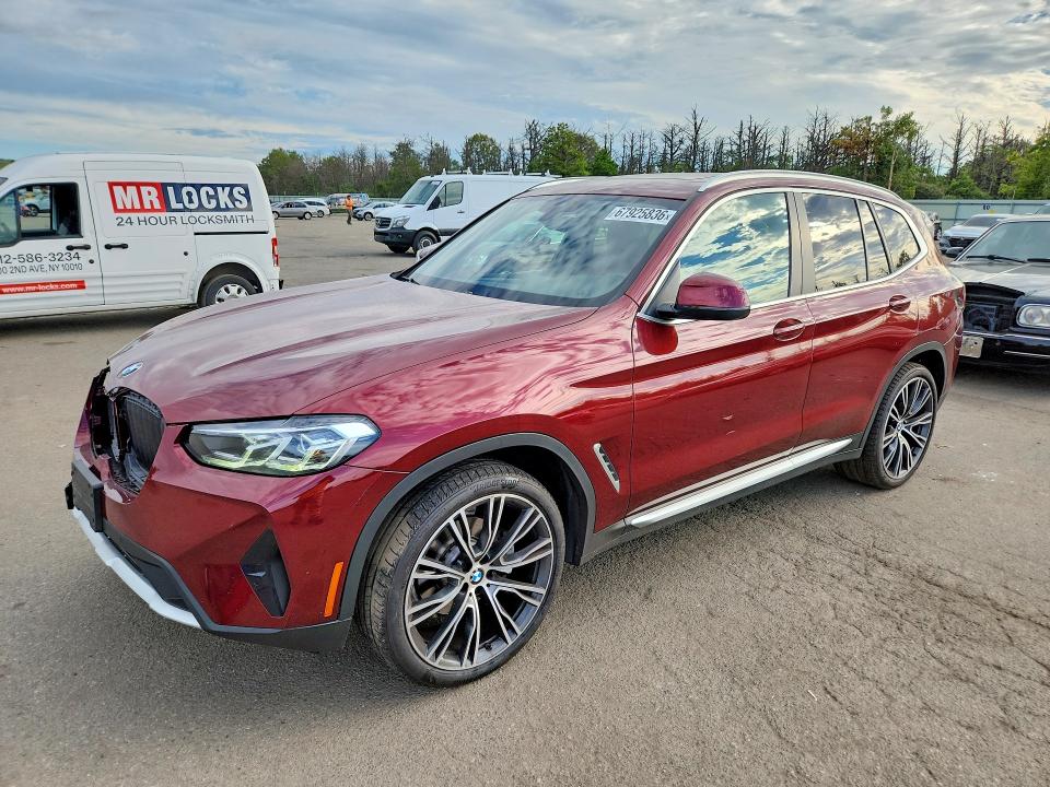 2023 BMW X3 VIN 5UX43DP06P9P13415 — COPART salvage auction photo