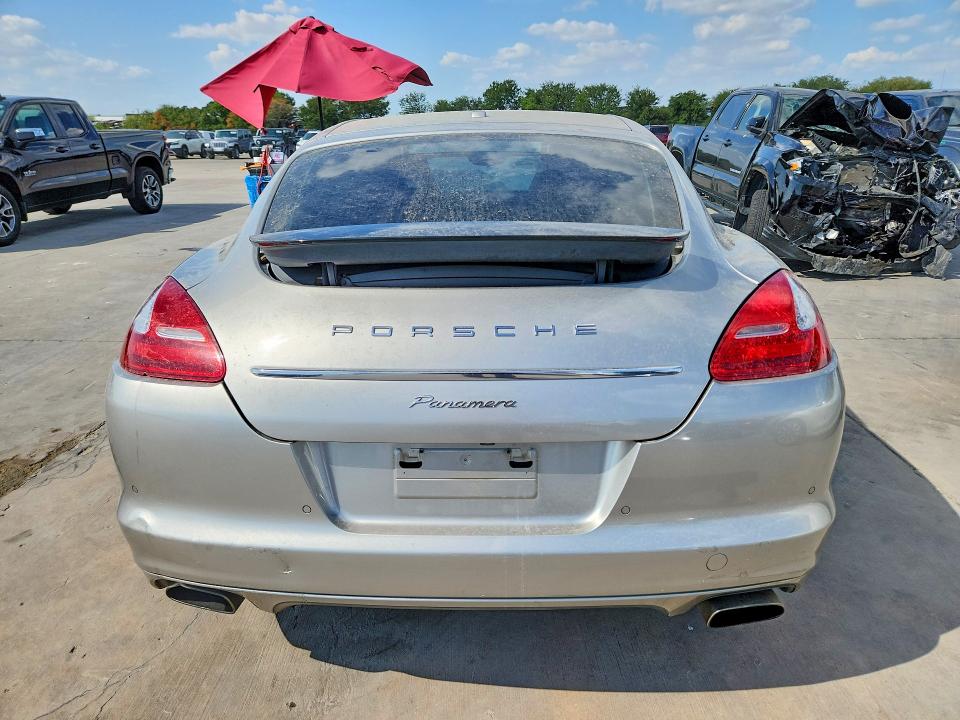 2012 Porsche Panamera VIN WP0AA2A74CL010297 COPART salvage auction — FRONT END, Tx - Certificate Of Title (P), sold $4,450 on 2026-10-01 (photo 6)