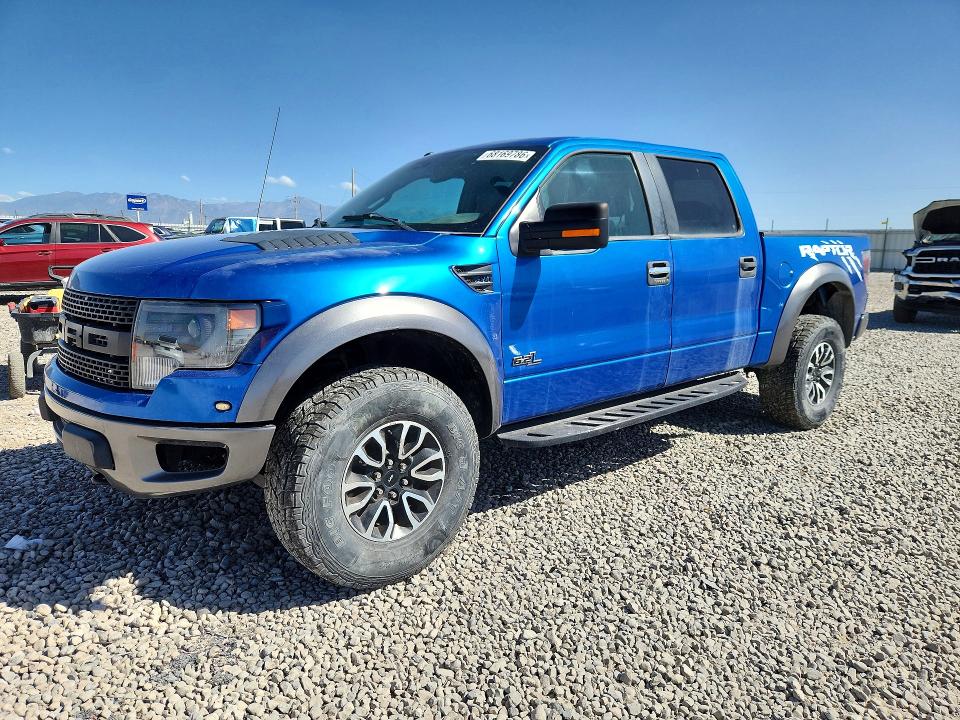 2013 Ford F-150 lightning VIN 1FTFW1R63DFD13388 — COPART salvage auction photo