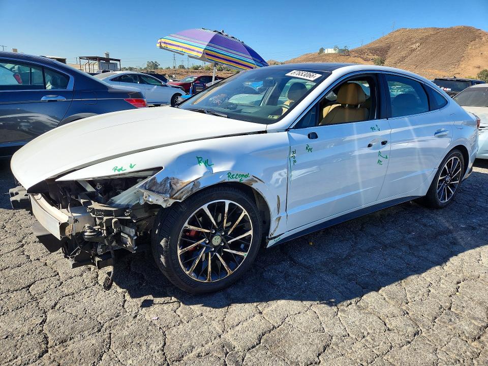 2021 Hyundai Sonata VIN 5NPEH4J28MH067198 — COPART salvage auction photo