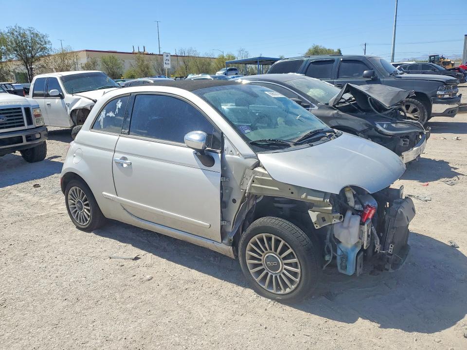 2012 Fiat 500 VIN 3C3CFFER9CT109249 COPART salvage auction — FRONT END, Salvage Title, sold $350 on 2026-09-29 (photo 4)