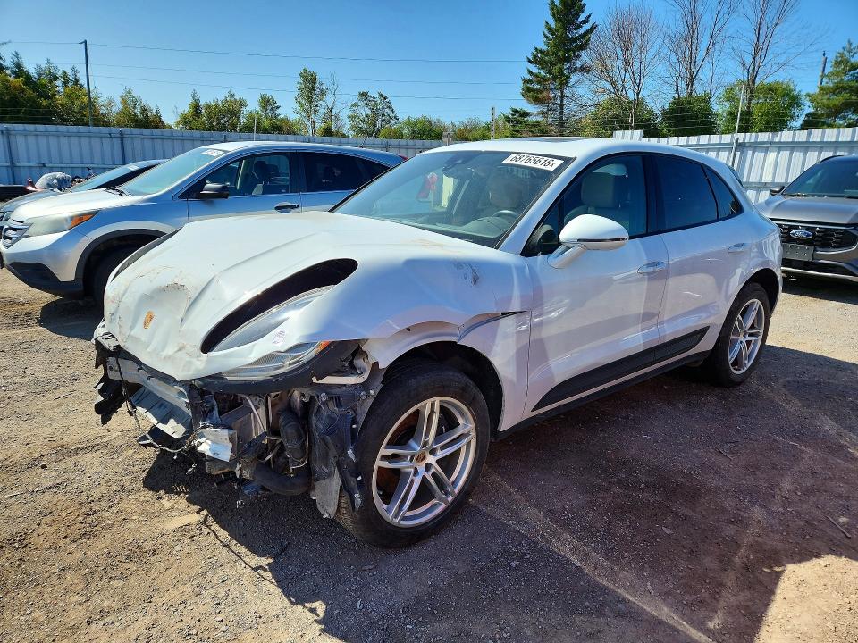 2022 Porsche Macan VIN WP1AA2A53NLB05708 — COPART salvage auction photo