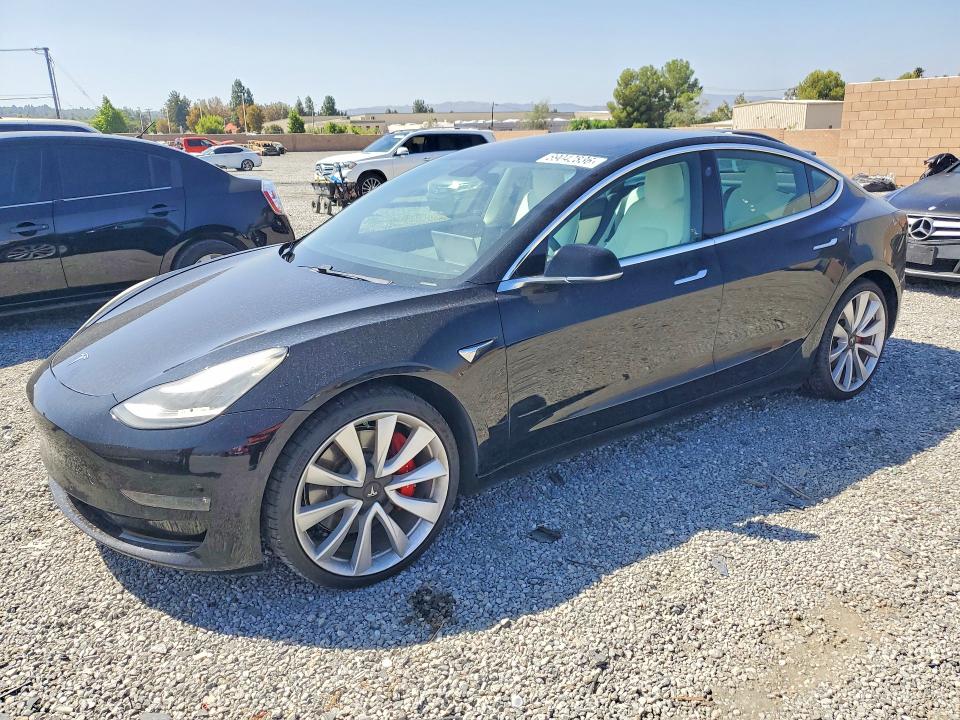 2019 Tesla Model 3 VIN 5YJ3E1EB5KF238347 — COPART salvage auction photo