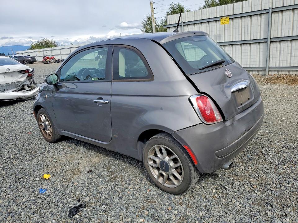 2012 Fiat 500 VIN 3C3CFFAR8CT299051 COPART salvage auction — REAR END, Wa - Bill Of Sale, sold $225 on 2026-10-01 (photo 2)