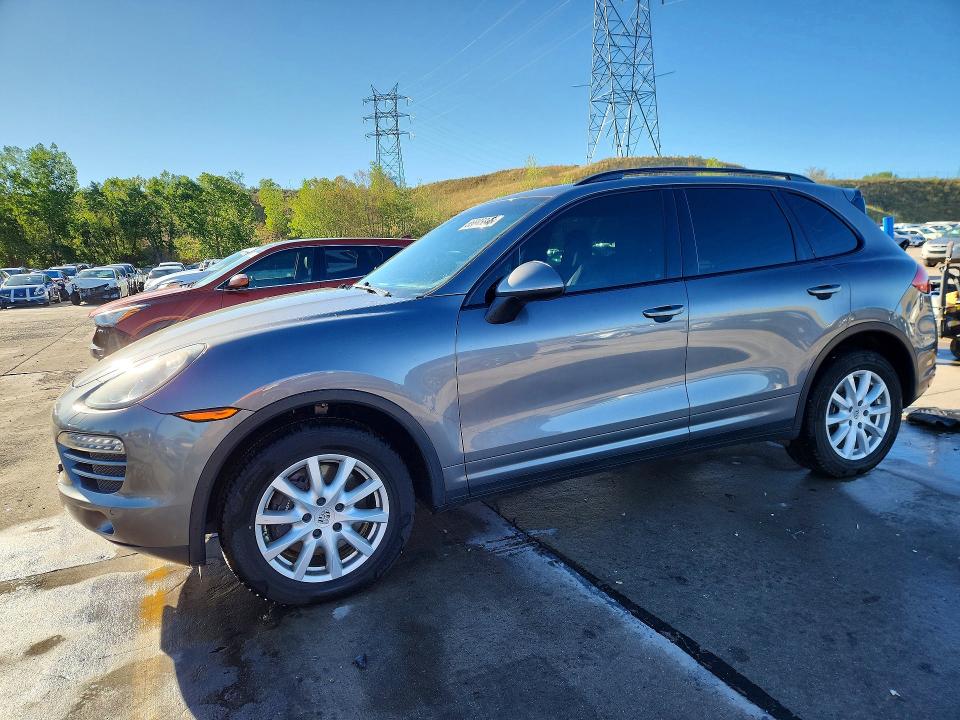 2012 Porsche Cayenne VIN WP1AA2A25CLA12644 COPART salvage auction — SIDE, CO - PUBLIC - SALVAGE TITLE, sold $2,250 on 2026-09-25 (photo 1)