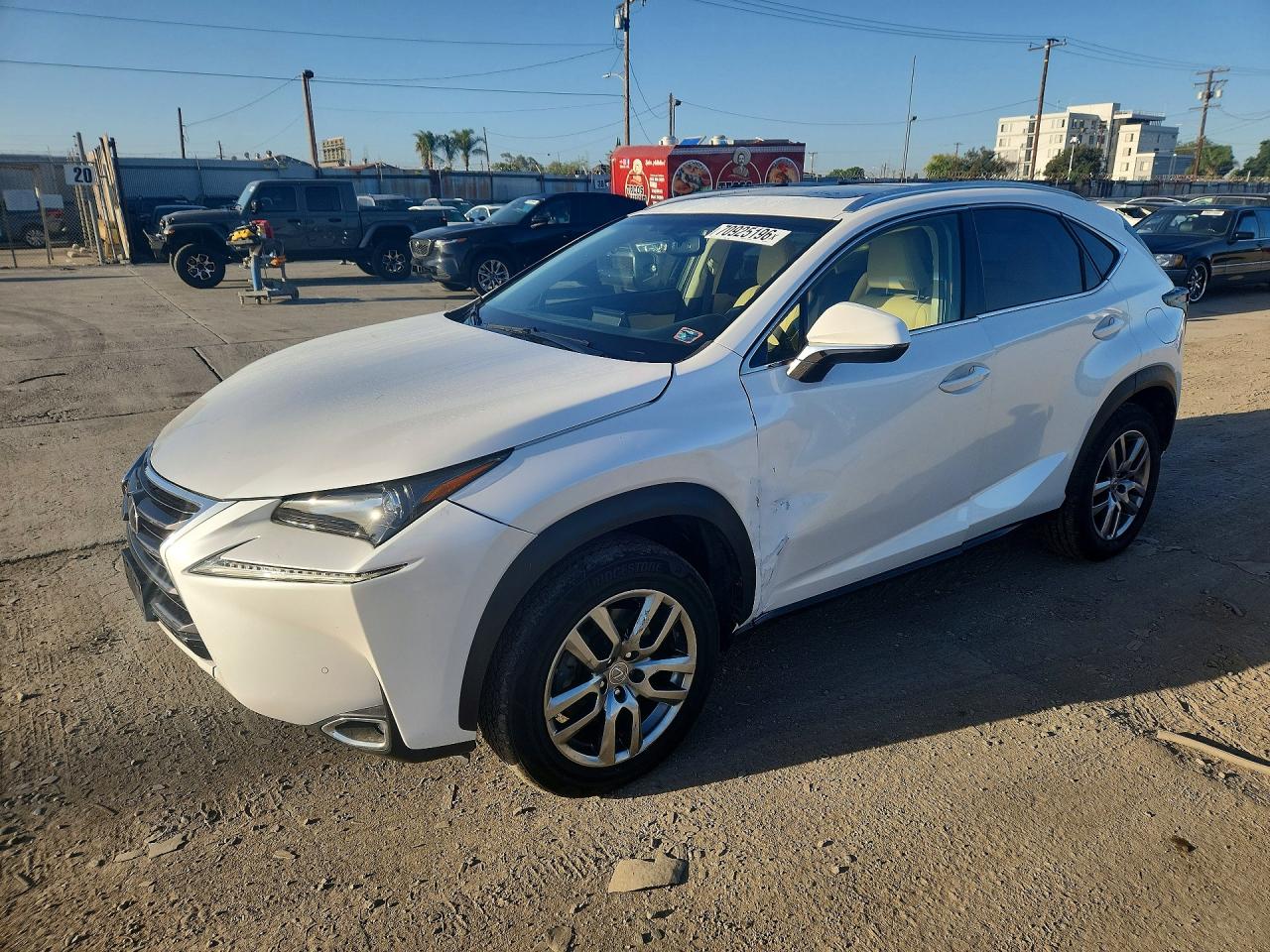 2015 Lexus NX 200t VIN JTJBARBZ4F2002575 — COPART salvage auction photo