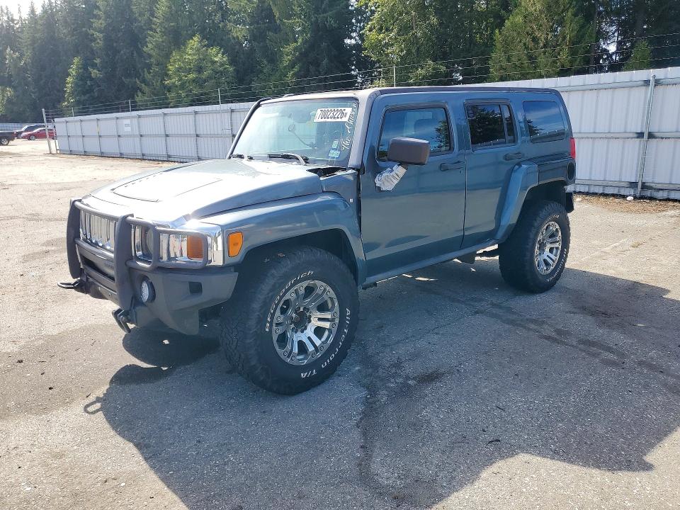2007 Hummer H3 VIN 5GTDN13E078213390 COPART salvage auction — REAR END, TX - CERTIFICATE OF TITLE, sold $300 on 2026-10-05 (photo 1)