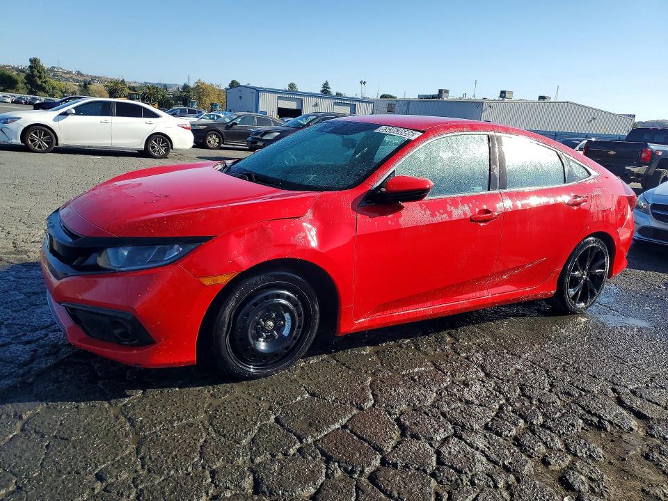 2019 Honda Civic VIN 2HGFC2F88KH527200 COPART salvage auction — FRONT END, Ct - Certificate Of Title, sold $9,600 on 2026-10-15 (photo 1)