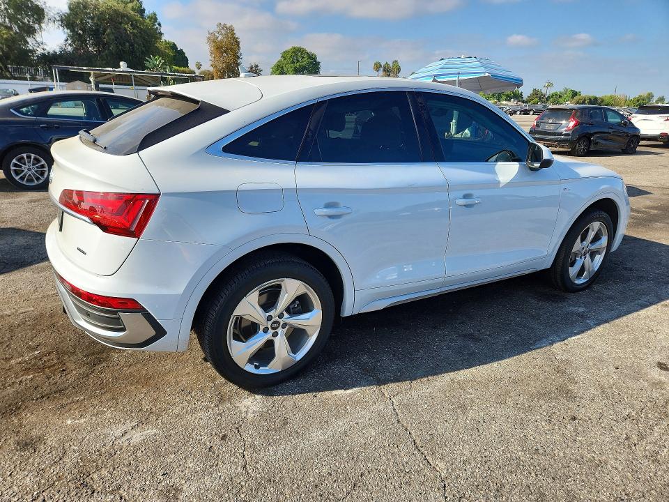 2021 Audi Q5 sportback VIN WA15AAFY1M2133862 COPART salvage auction — SIDE, Ca - Salvage Certificate, sold $12,400 on 2026-09-15 (photo 3)